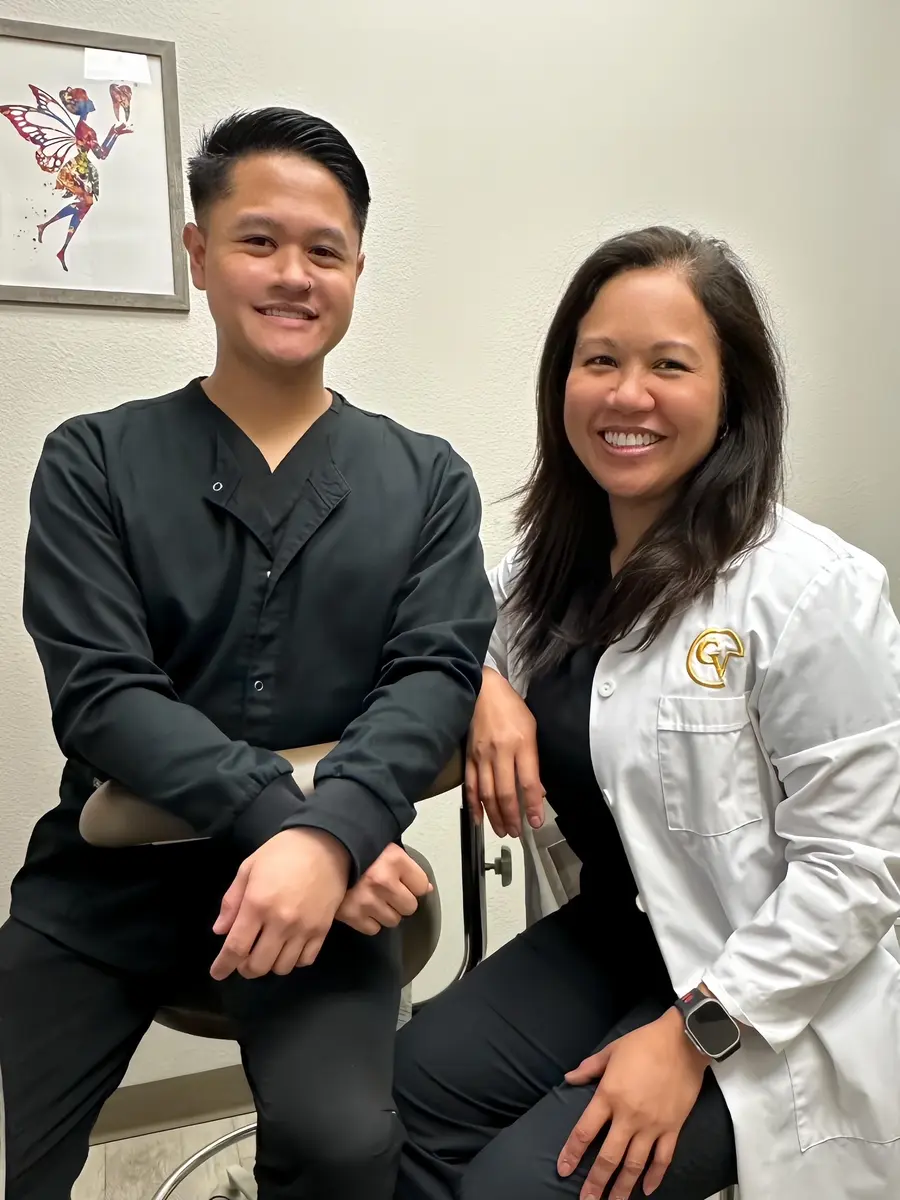 Image of Dr. Rhea and Tyler of Garden Valley Dentistry