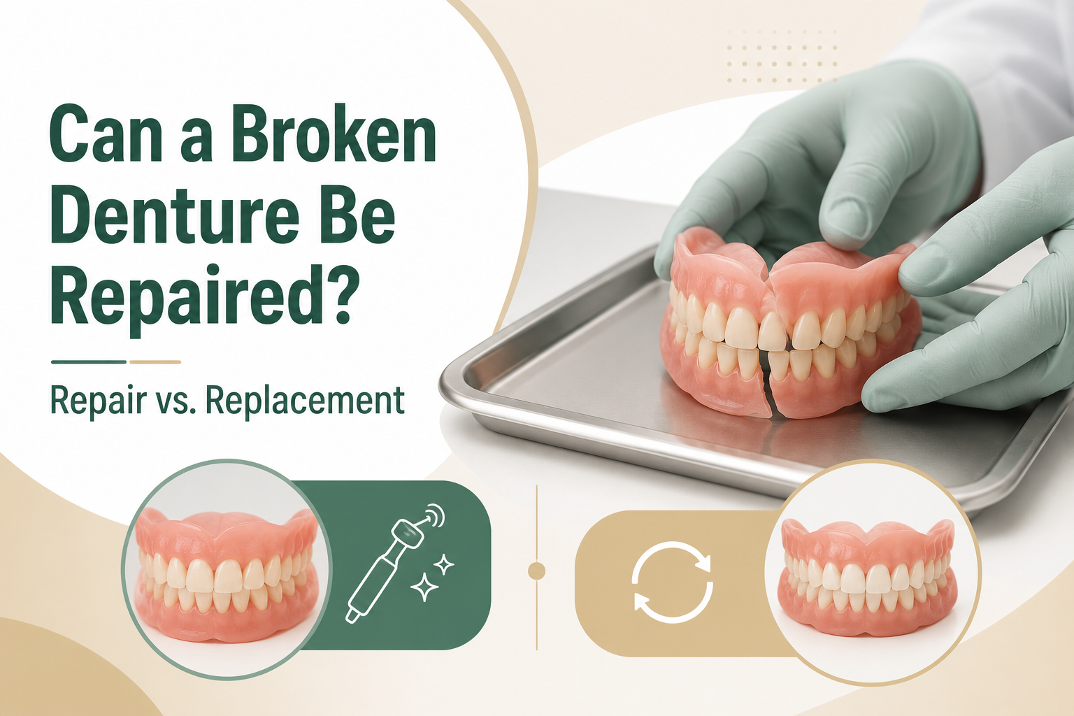 Can a Broken Denture Be Repaired, or Does It Need Replacement?